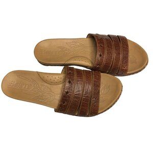 BORN HANDCRAFTED LEATHER UPPER &LINING COMFORT SLIP ON SANDALS 7M‎
